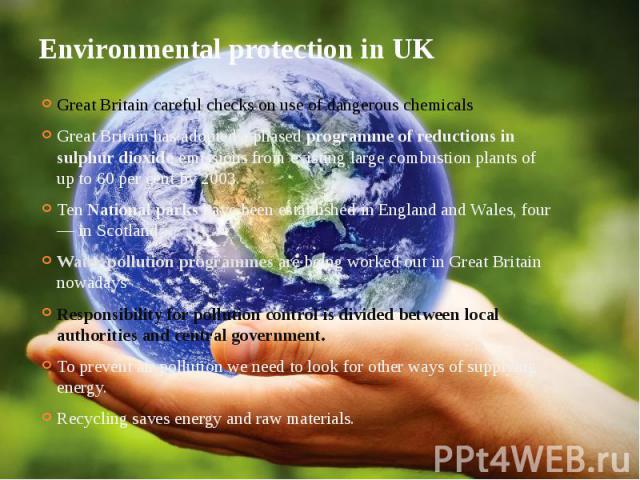 Essays on environmental protection