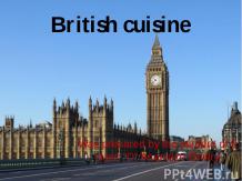 Блюда Великобритании (На английском)