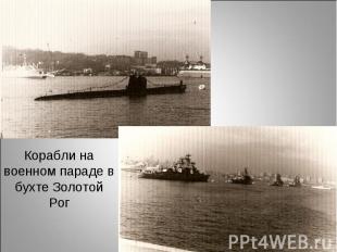 Корабли на военном параде в бухте Золотой Рог