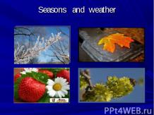 Времена года (Seasons and weather)