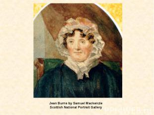 Jean Burns by Samuel Mackenzie Scottish National Portrait Gallery