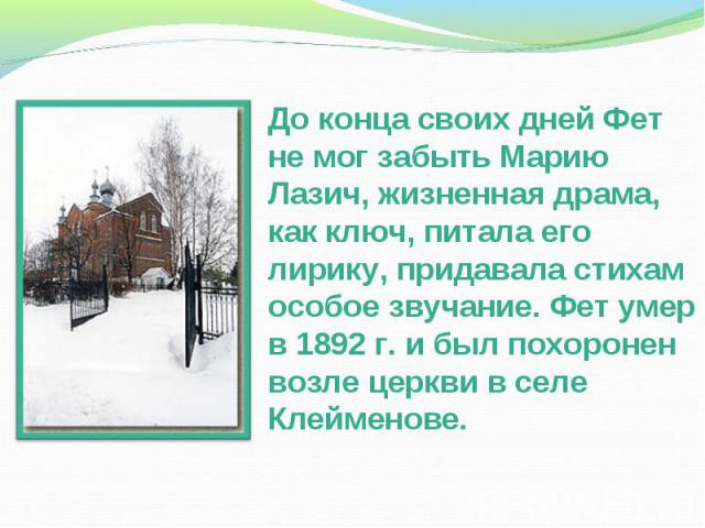 Тема любви в лирике фета сочинение