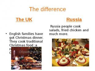 The difference The UK