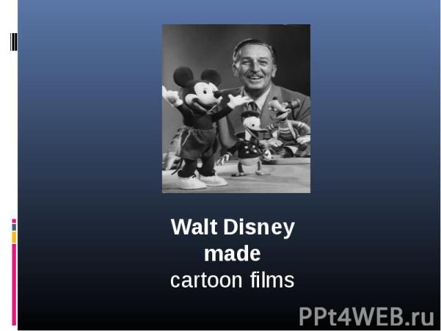 Walt Disneymadecartoon films