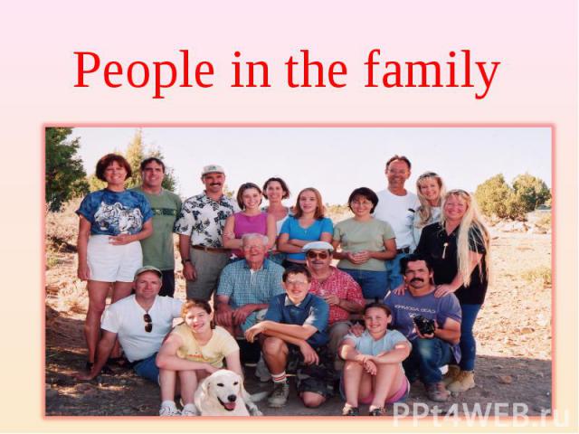 People in the family