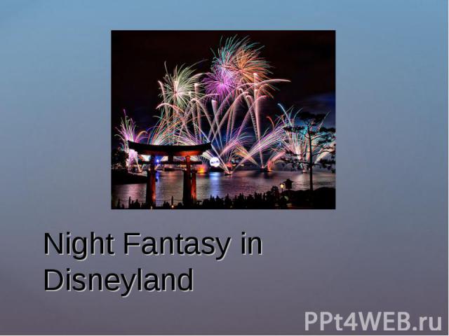 Night Fantasy in Disneyland