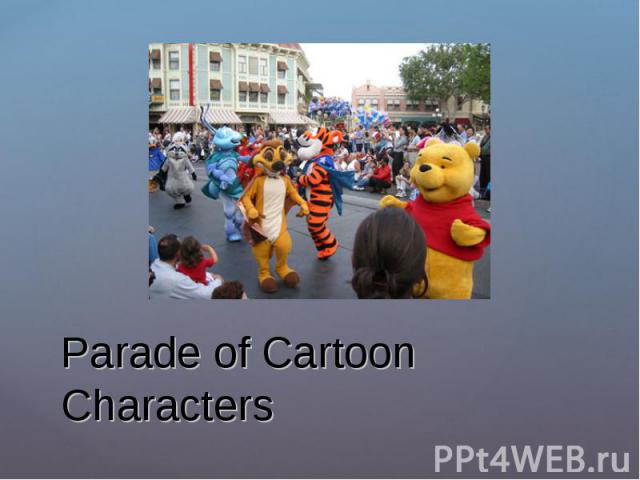 Parade of Cartoon Characters