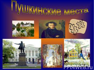 .Пушкинские места