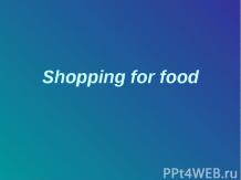 Shopping for food