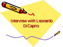 Интервью с Леонардо ДиКаприо