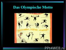 Das Olympische Motto