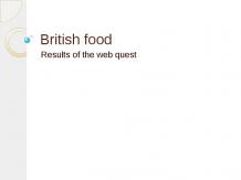 British food wq template