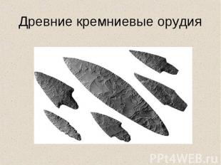 Древние кремниевые орудия