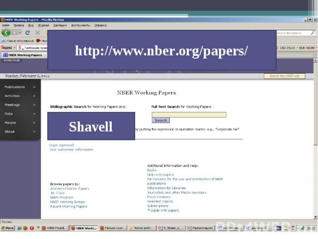http://www.nber.org/papers/