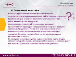 4.2 Расширенный аудит сайта Насколько эффективно мы вообще используем интернет?О