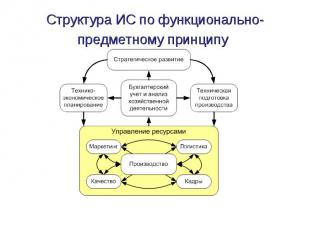 Структура ИС по функционально-предметному принципу