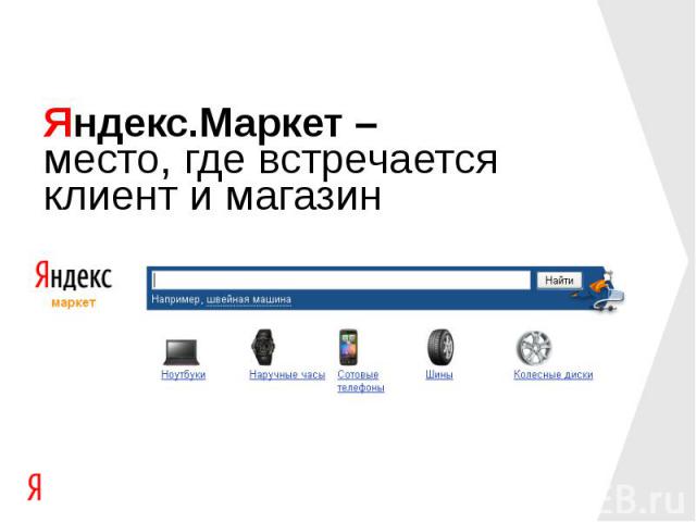 Яндекс.Маркет – место, где встречается клиент и магазин