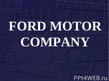 FORD MOTOR COMPANY