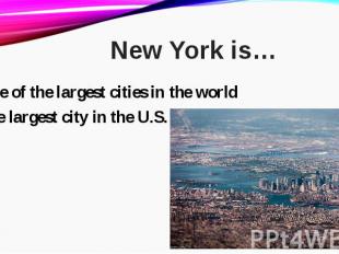 one of the largest cities in the worldone of the largest cities in the worldthe
