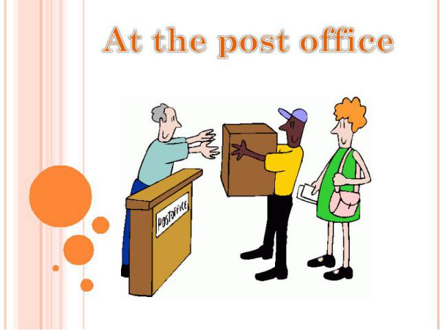 At the post office