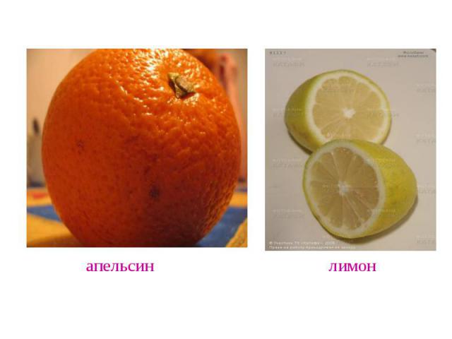 апельсин лимон