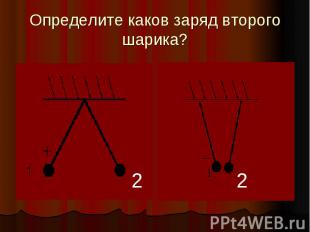 Определите каков заряд второго шарика?