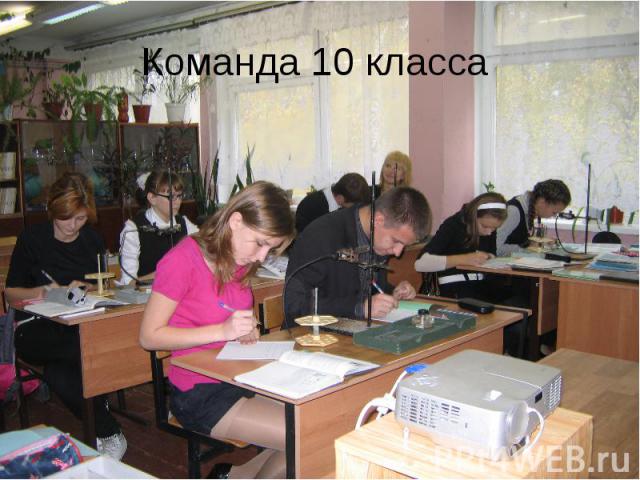 Команда 10 класса