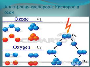 Аллотропия кислорода. Кислород и озон