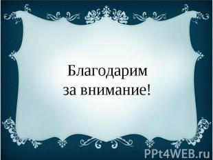 Благодаримза внимание!