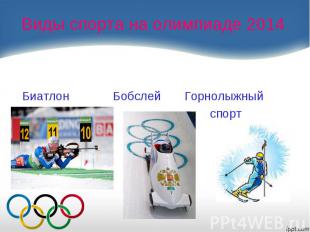 Виды спорта на олимпиаде 2014