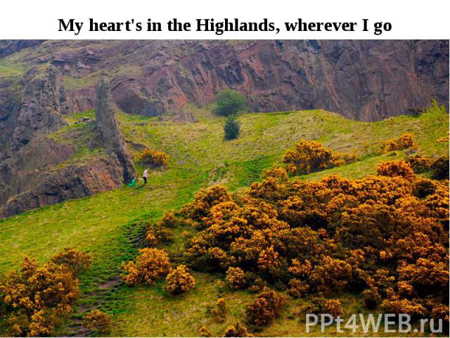 My heart's in the Highlands, wherever I go