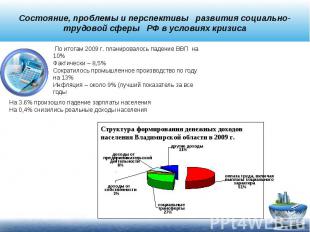 Состояние, проблемы и перспективы развития социально- трудовой сферы РФ в услови