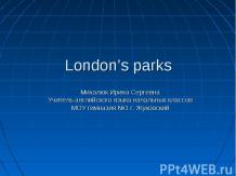 London’s parks