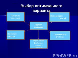 Выбор оптимального варианта