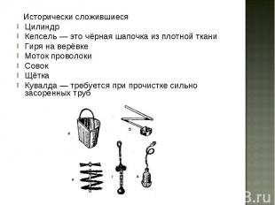 Исторически сложившиеся Цилиндр Кепсель — это чёрная шапочка из плотной ткани Ги