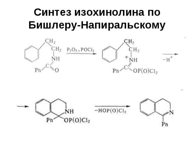 Синтез изохинолина по Бишлеру-Напиральскому