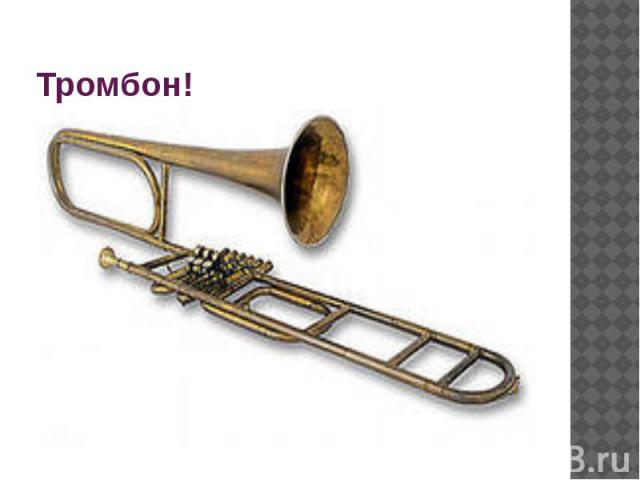 Тромбон!