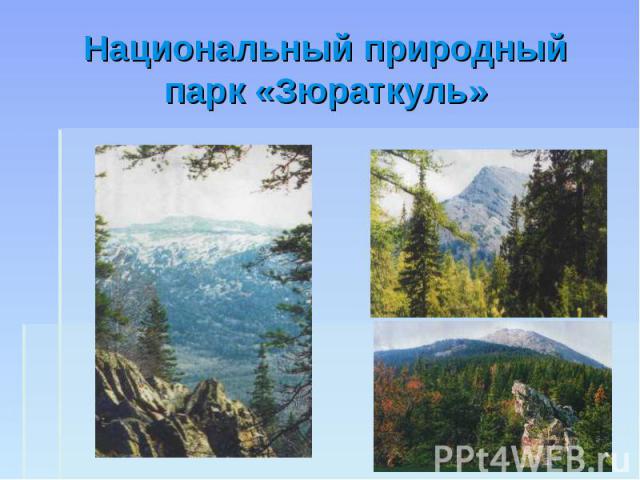 Национальный природный парк «Зюраткуль»
