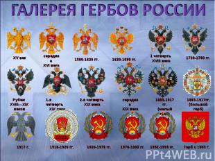 Галерея гербов России