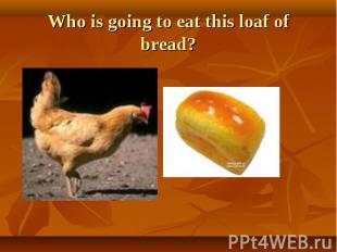 Who is going to eat this loaf of bread?