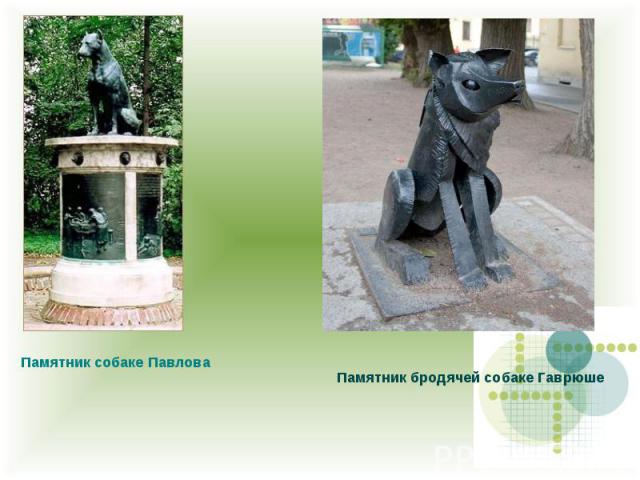 Памятник собаке Павлова Памятник бродячей собаке Гаврюше
