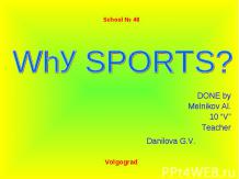 Why SPORTS?