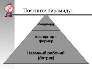 Поясните пирамиду: