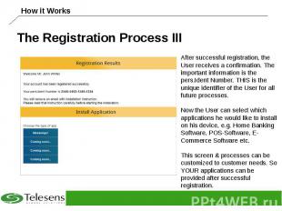 The Registration Process III