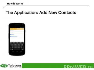 The Application: Add New Contacts