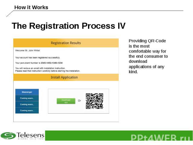The Registration Process IV