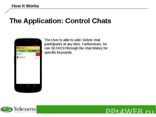 The Application: Control Chats
