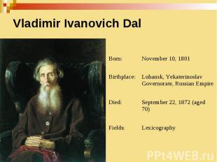Vladimir Ivanovich Dal