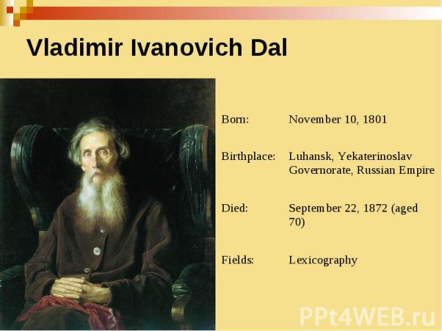Vladimir Ivanovich Dal