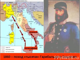 1860 – поход «тысячи» Гарибальди в Сицилию